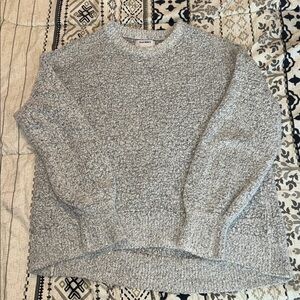 Old Navy Gray Crew Neck Sweater Wool Blend
